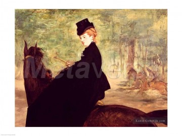 Impressionismus Kunst - Die Pferdwoman Realismus Impressionismus Edouard Manet